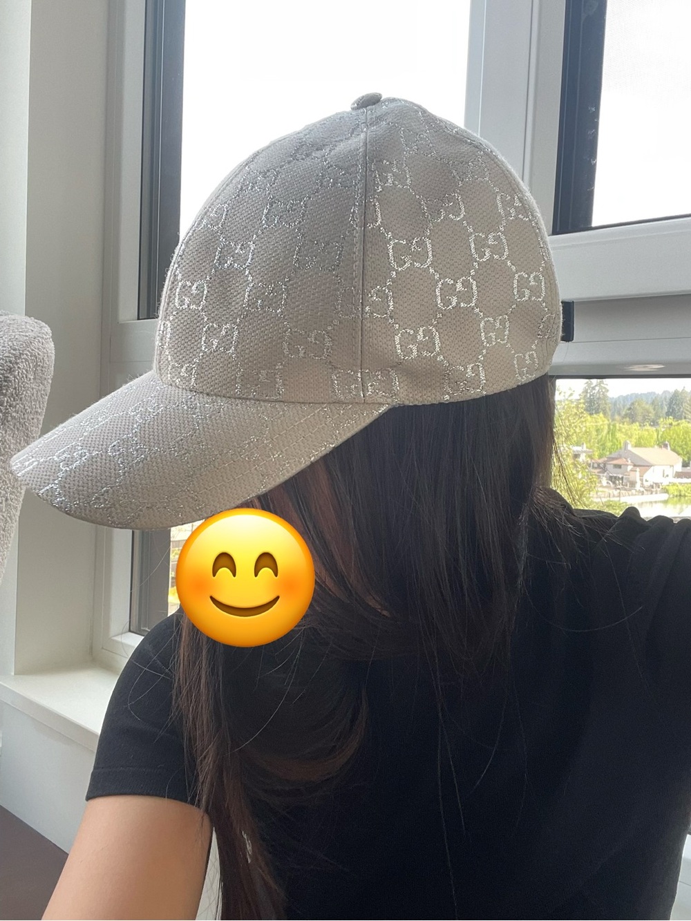 Stunning Gucci Beige Monogram Baseball Cap - Picture 11 of 11